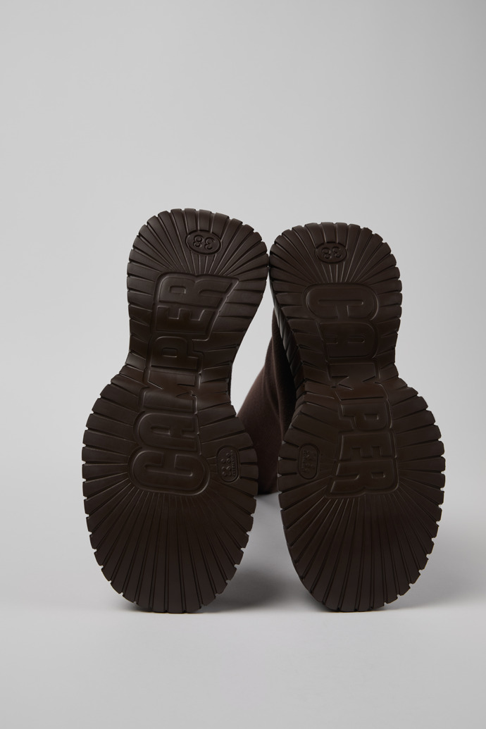 Camper BCN TENCEL - Bota textil marrón para mujer