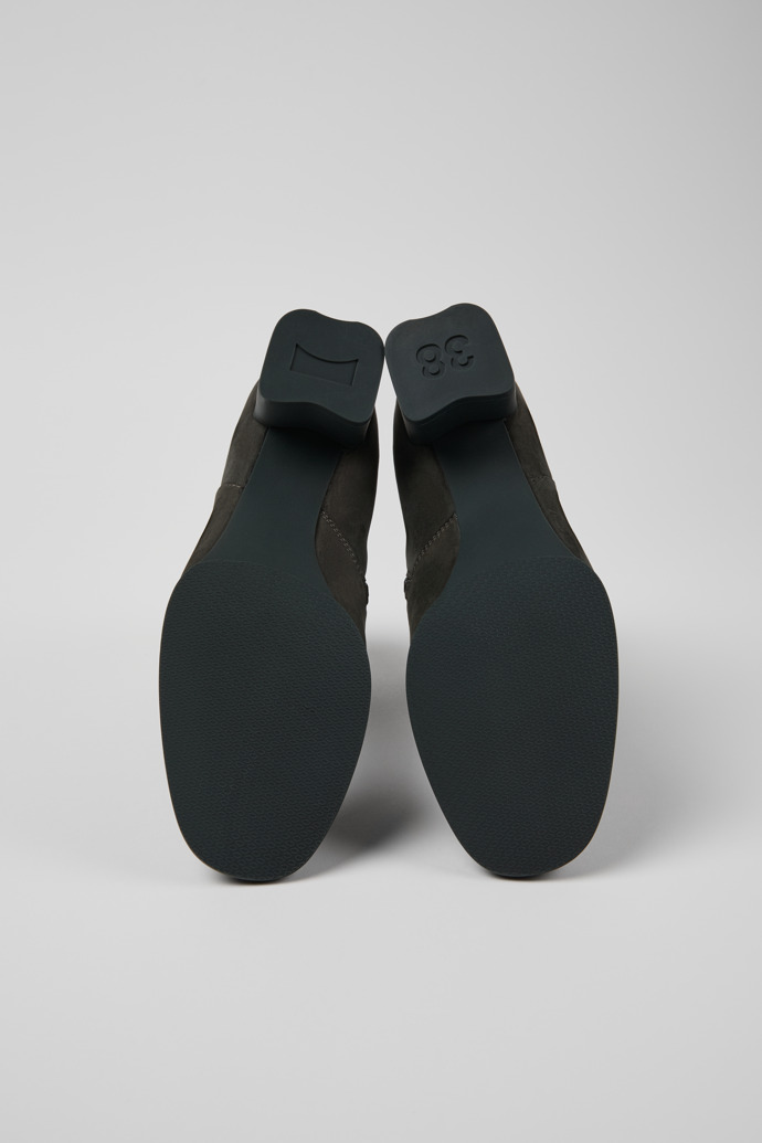 Camper Katie - Botines grises de piel nobuk para mujer.