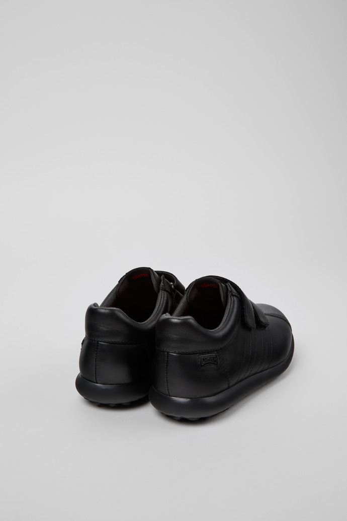 Pelotas de Camper - Zapato infantil de piel y textil negro.