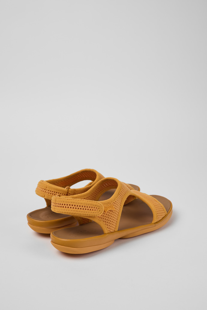 Camper Right - Sandalias naranjas de tela/piel para mujer