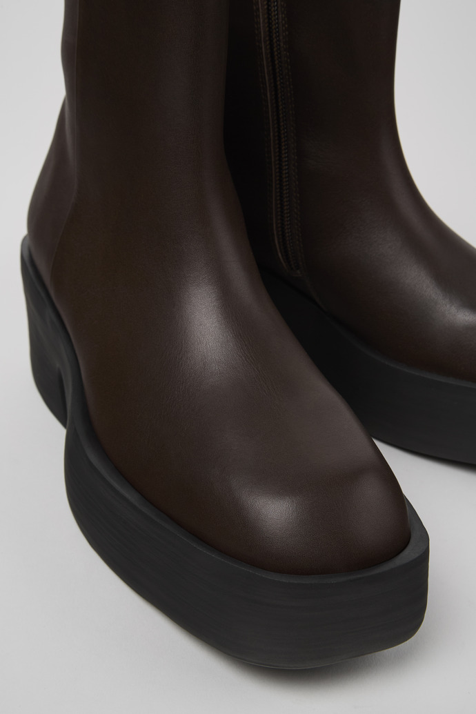 Camper Billie - Botas marrones de piel para mujer