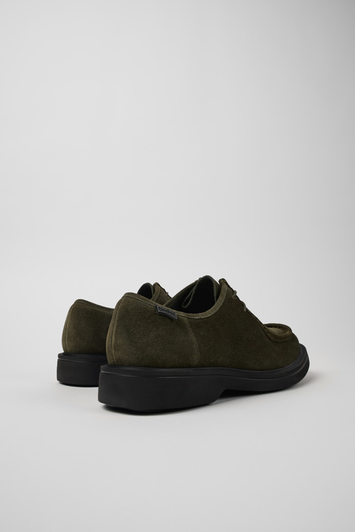 Camper Norman - Zapato de ante verde para hombre.