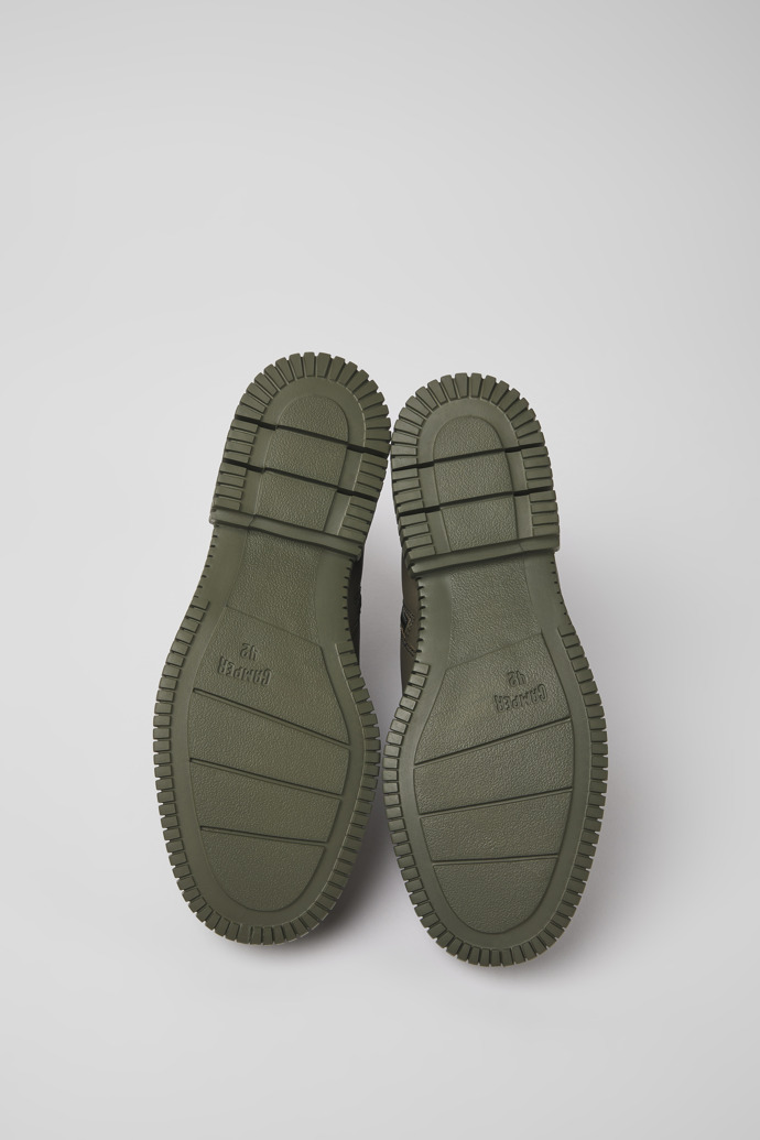 Camper Pix - Botines negros y verdes de piel para hombre.