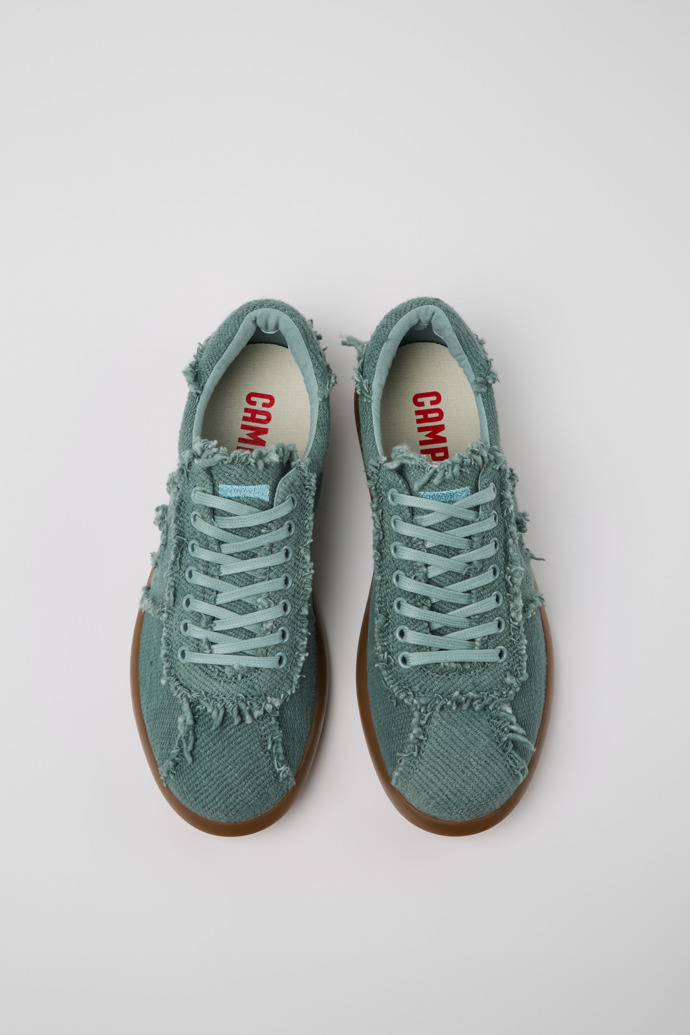 Camper Pelotas Soller - Zapatillas de algodón orgánico verde para hombre.