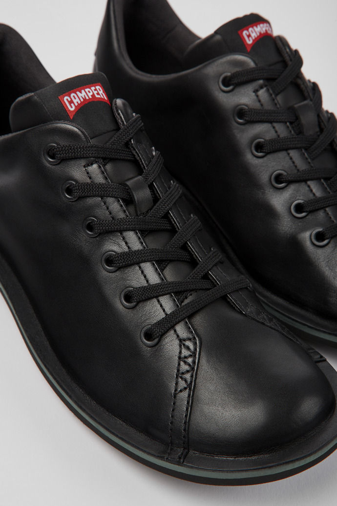 Camper Beetle - Zapatillas negras de piel para hombre.