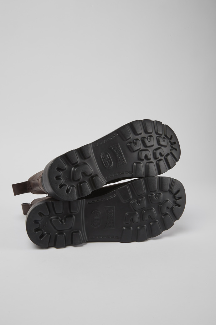 Camper Brutus - Botas con cordones de piel nobuk marrón