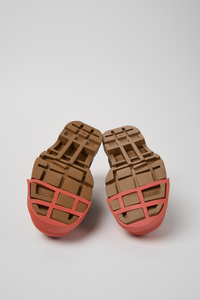 Camper Junction - Zapato marrón para hombre fabricado en piel regenerativa.