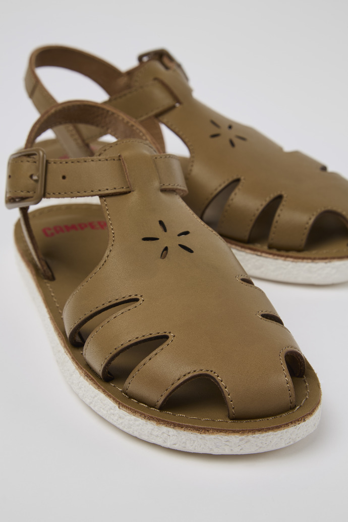 Camper Miko - Sandalias de piel marrón