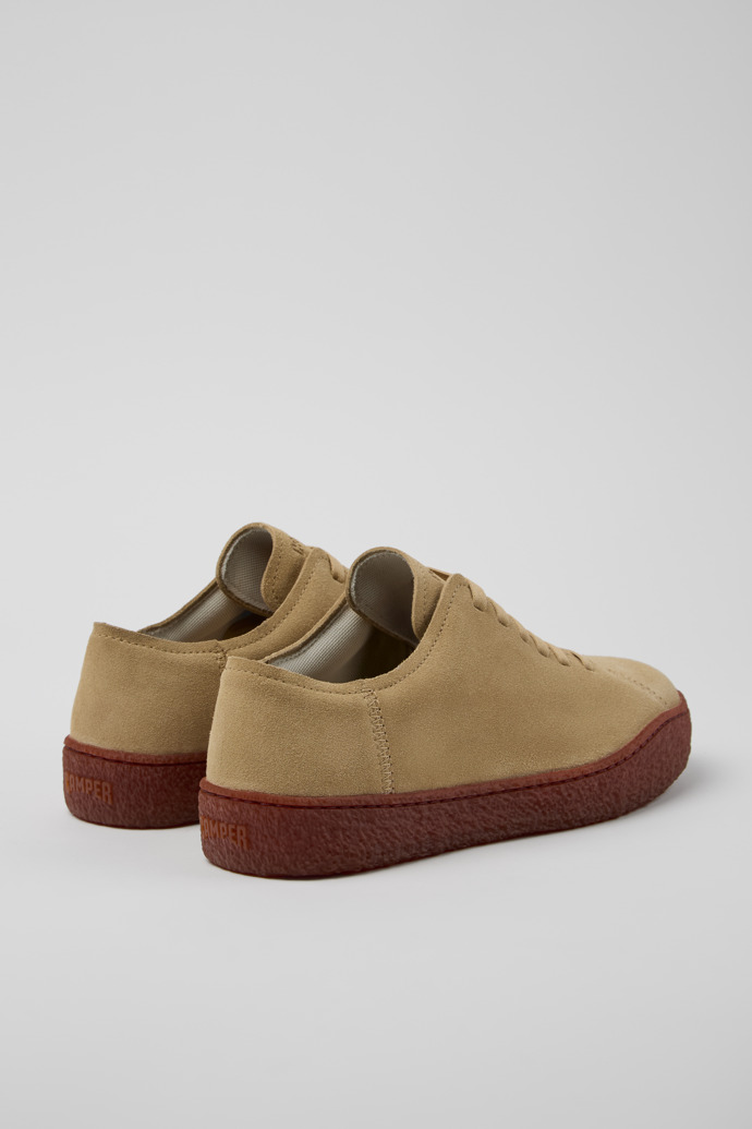 Camper Peu Terreno - Zapato beige de piel nobuk para hombre.