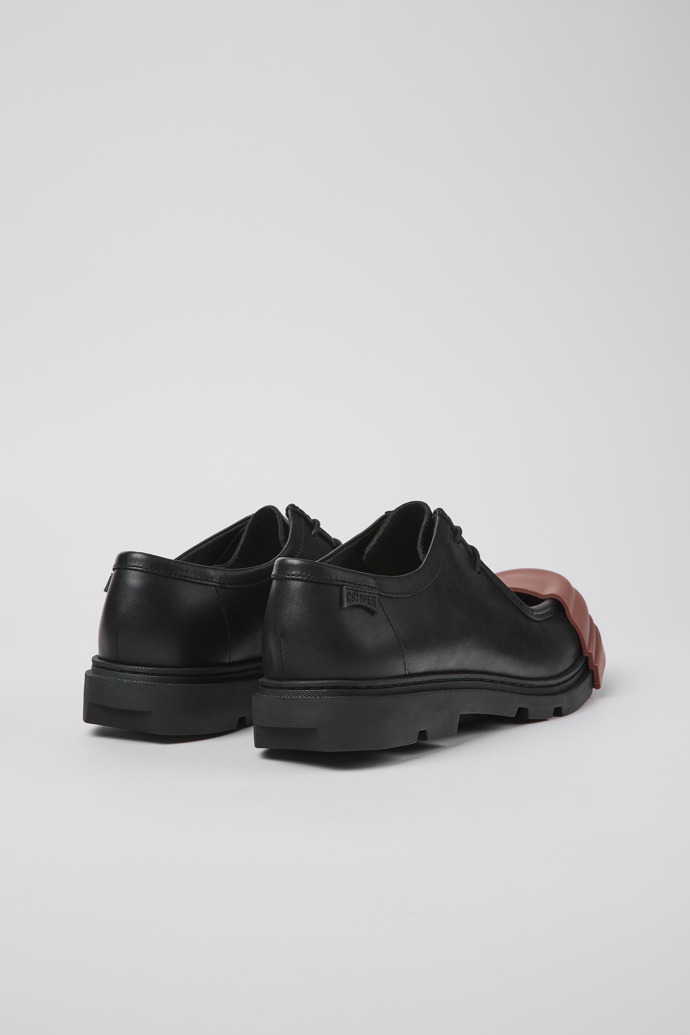 Camper Junction - Zapato Wallabee de piel negra para hombre.