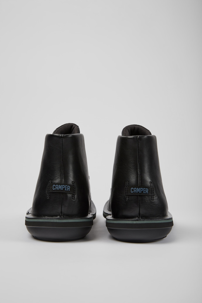 Camper Beetle - Botines negros de piel para hombre