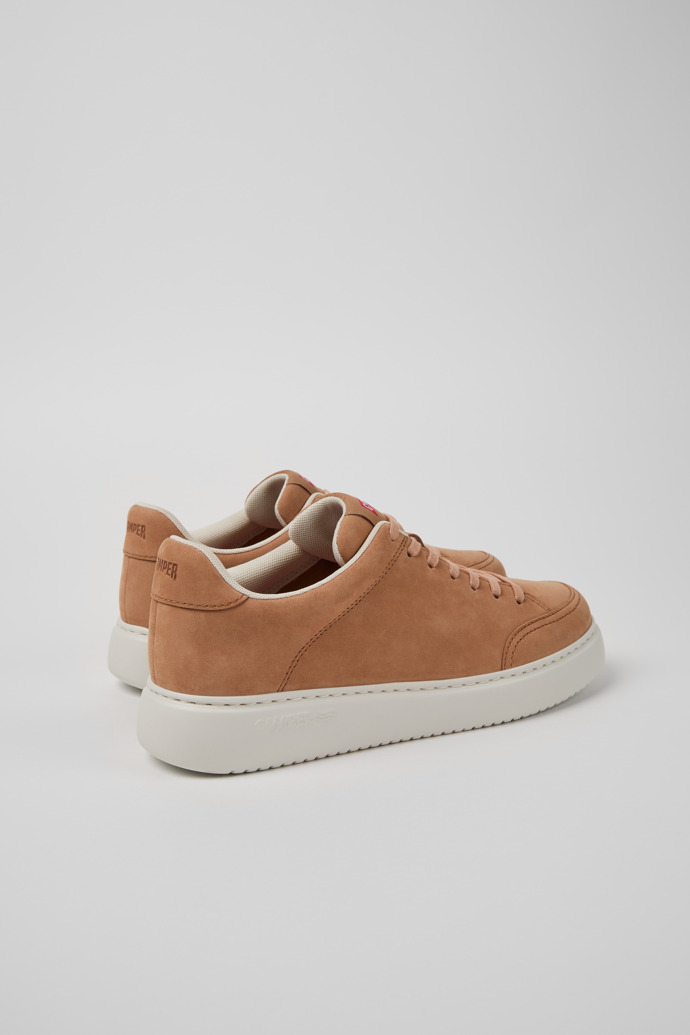 Camper Runner K21 - Zapato de piel nobuk para mujer color nude.