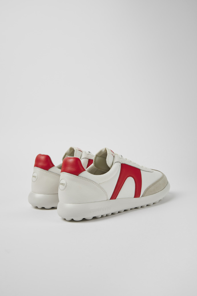 Camper Pelotas XLite - Zapatillas blancas y rojas de piel y textil para hombre