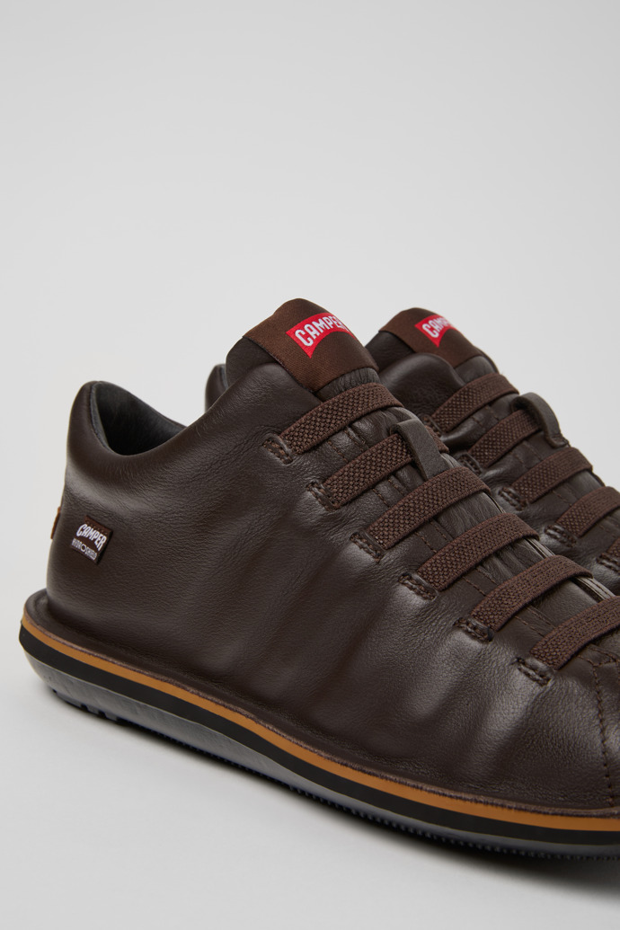 Camper Beetle - HYDROSHIELD - Botín marrón de piel para hombre.