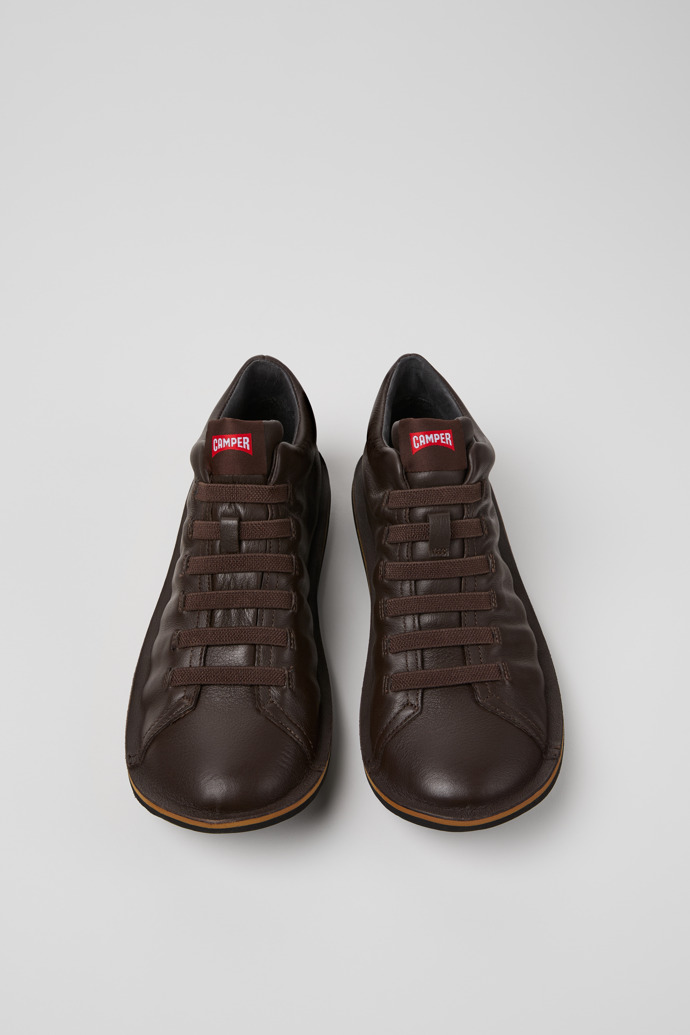 Camper Beetle - HYDROSHIELD - Botín marrón de piel para hombre.