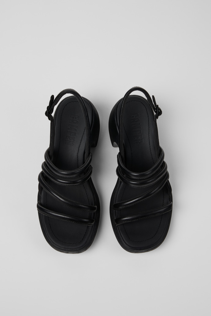 Camper Thelma Sandal - Sandalias negras de piel para mujer.