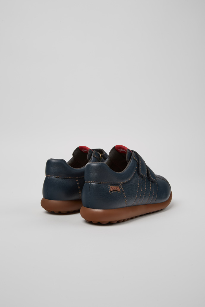 Camper Pelotas - Zapatillas azules para niño de piel y textil.