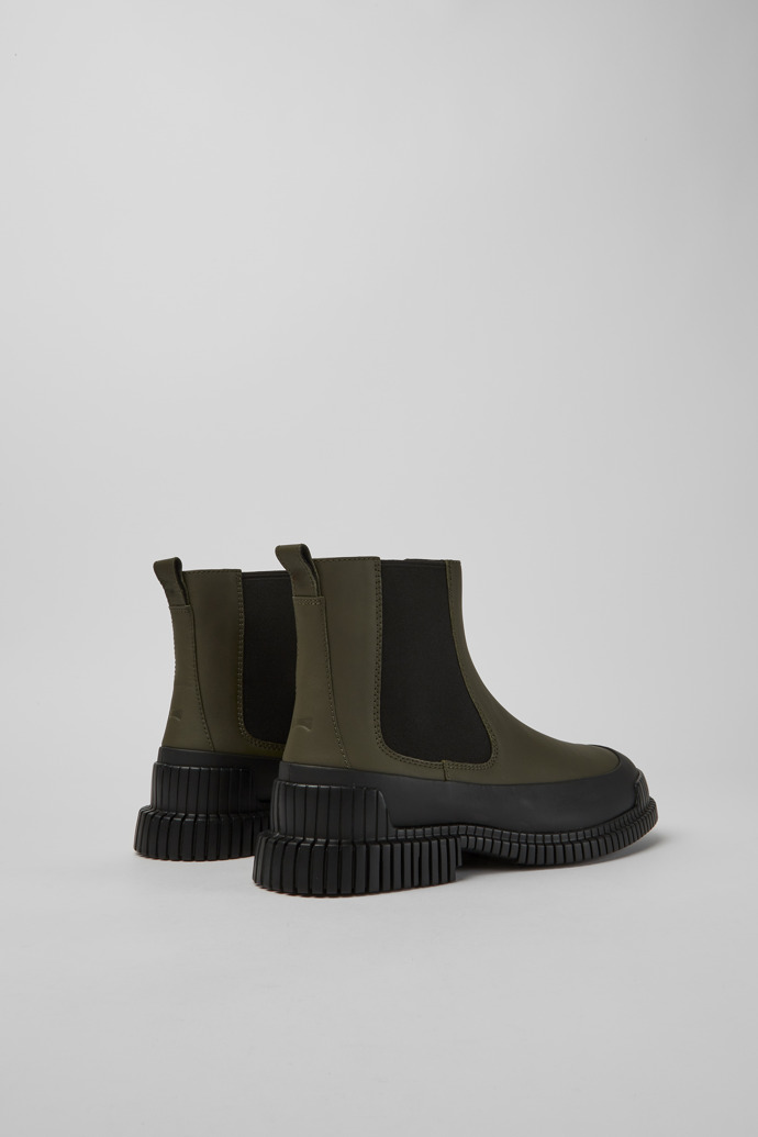 Camper Pix - Botines Chelsea verdes de piel para hombre.