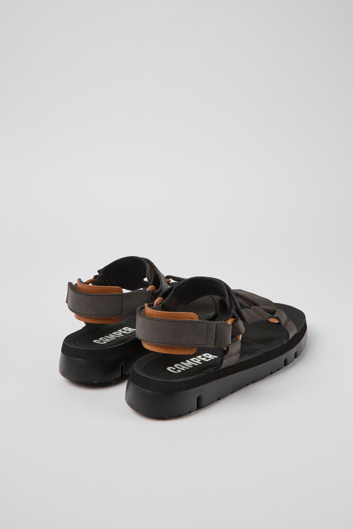 Camper Oruga - Sandalias de piel marrón para hombre