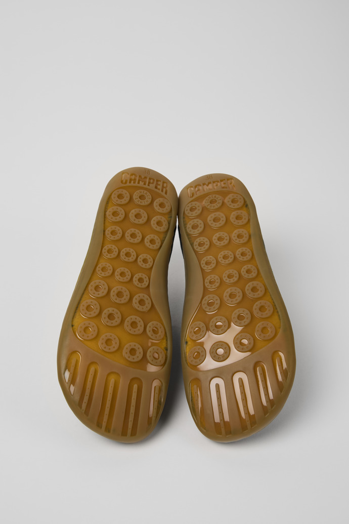 Camper Peu - Zapatos verdes de nobuk para mujer