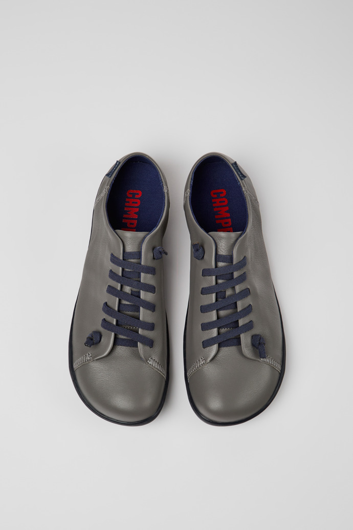 Camper Peu - Zapato gris de piel para hombre.