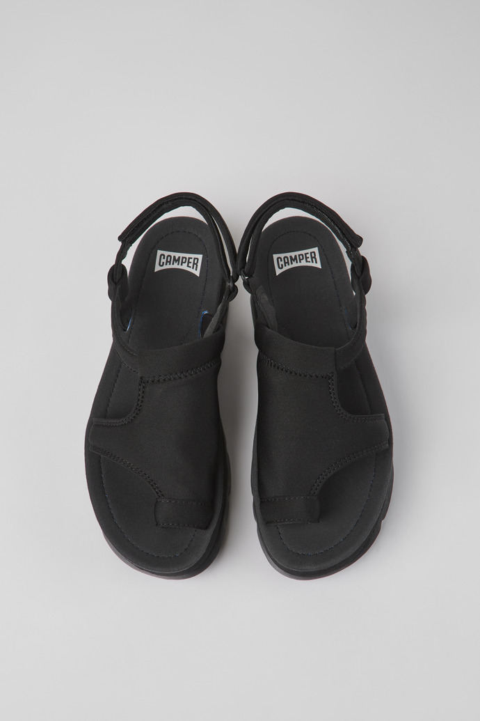 Camper Oruga Up - Sandalias de tela negras para mujer