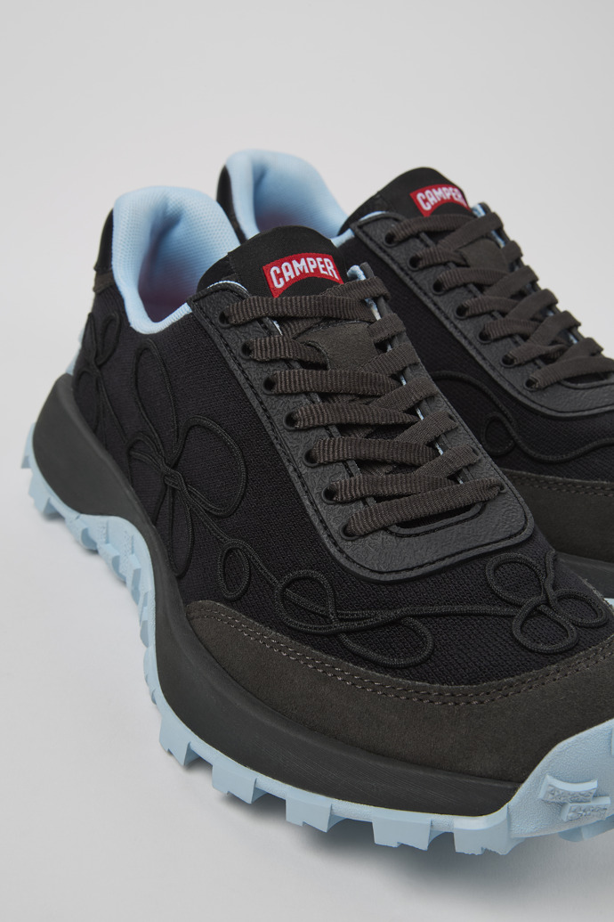 Camper Drift Trail VIBRAM - Zapatillas negras para mujer de nobuk y textil.