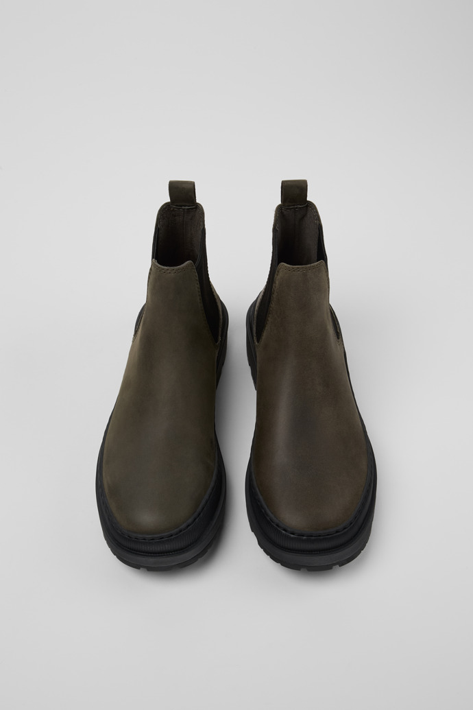 Camper Brutus Trek MICHELIN - Botines verdes de nobuk para mujer