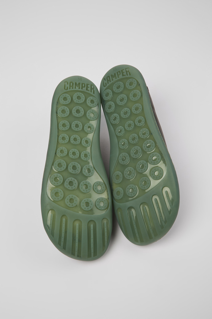Camper Peu - Zapatos grises de piel para mujer