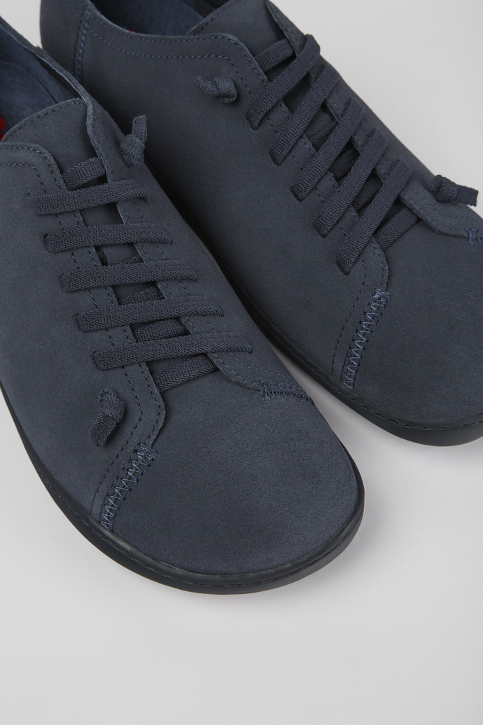 Camper Peu - Zapatos azules de piel nobuk para hombre