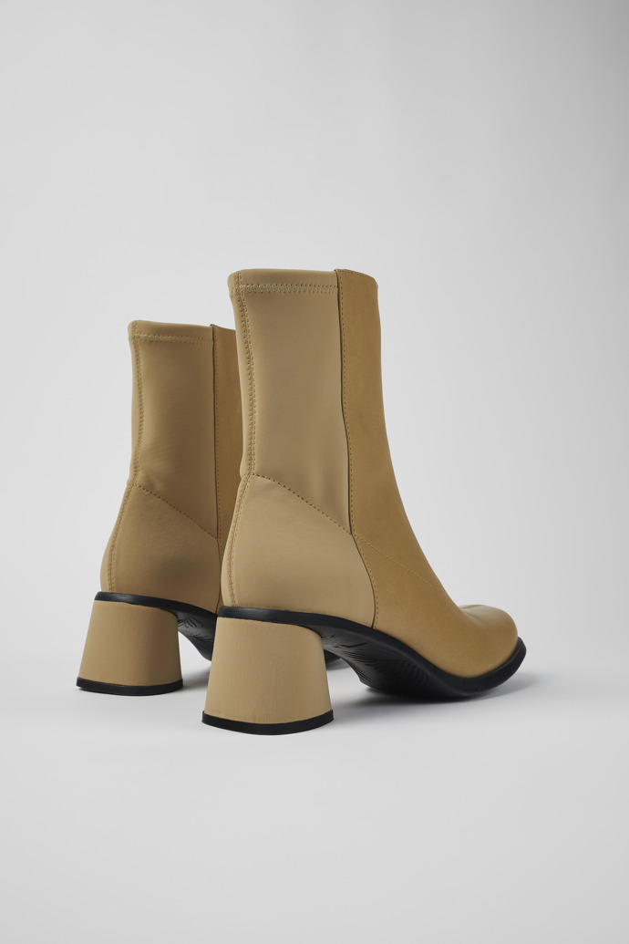 Camper Kiara - Botas beige para mujer de piel y PET reciclado