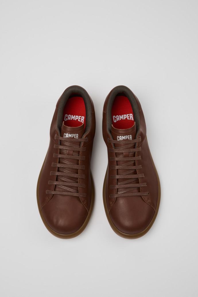 Camper Pelotas Soller - Zapatillas marrones de piel para hombre