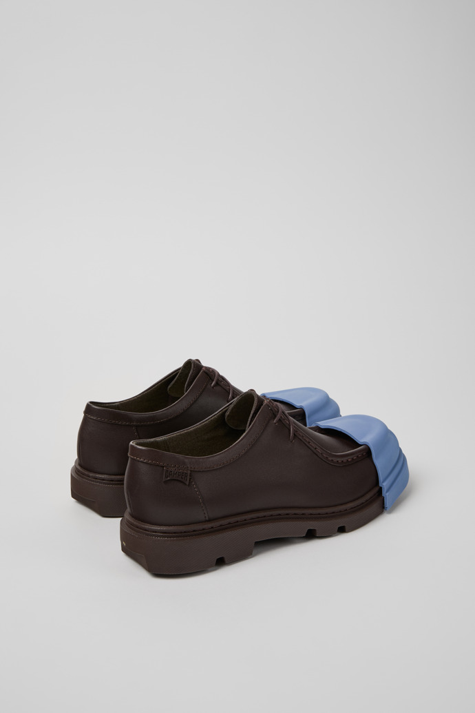 Camper Junction - Zapatos de piel marrón para mujer.