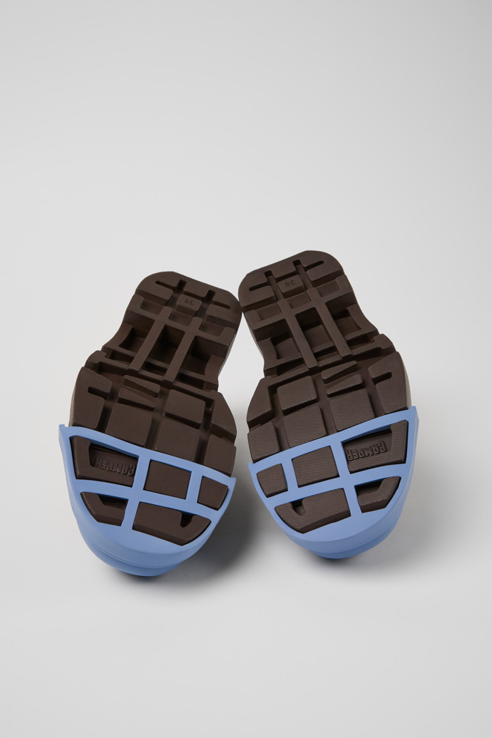 Camper Junction - Zapatos de piel marrón para mujer.