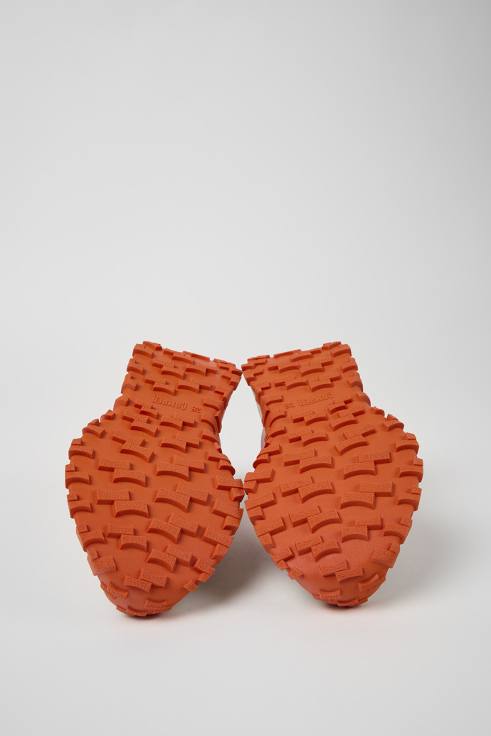 Camper Drift Trail - Zapatillas rosas y grises para niños, fabricadas en piel y nobuk.