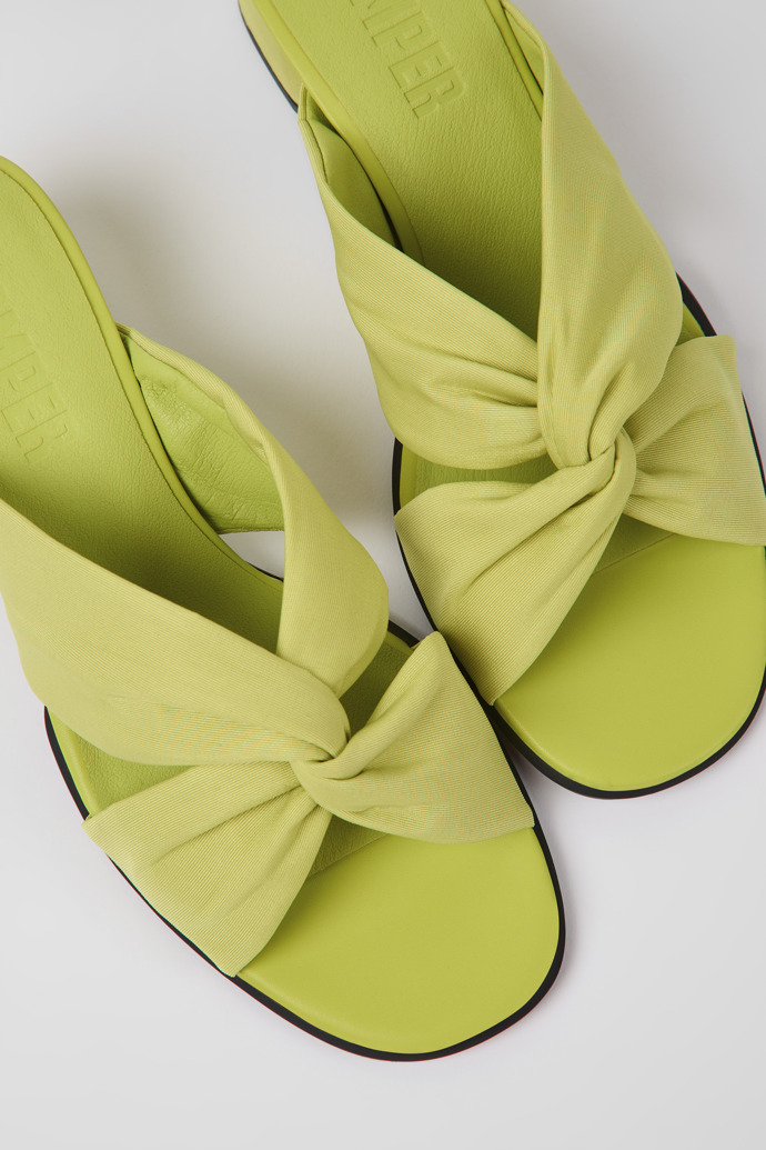 Camper Katie - Sandalias verdes de tela para mujer