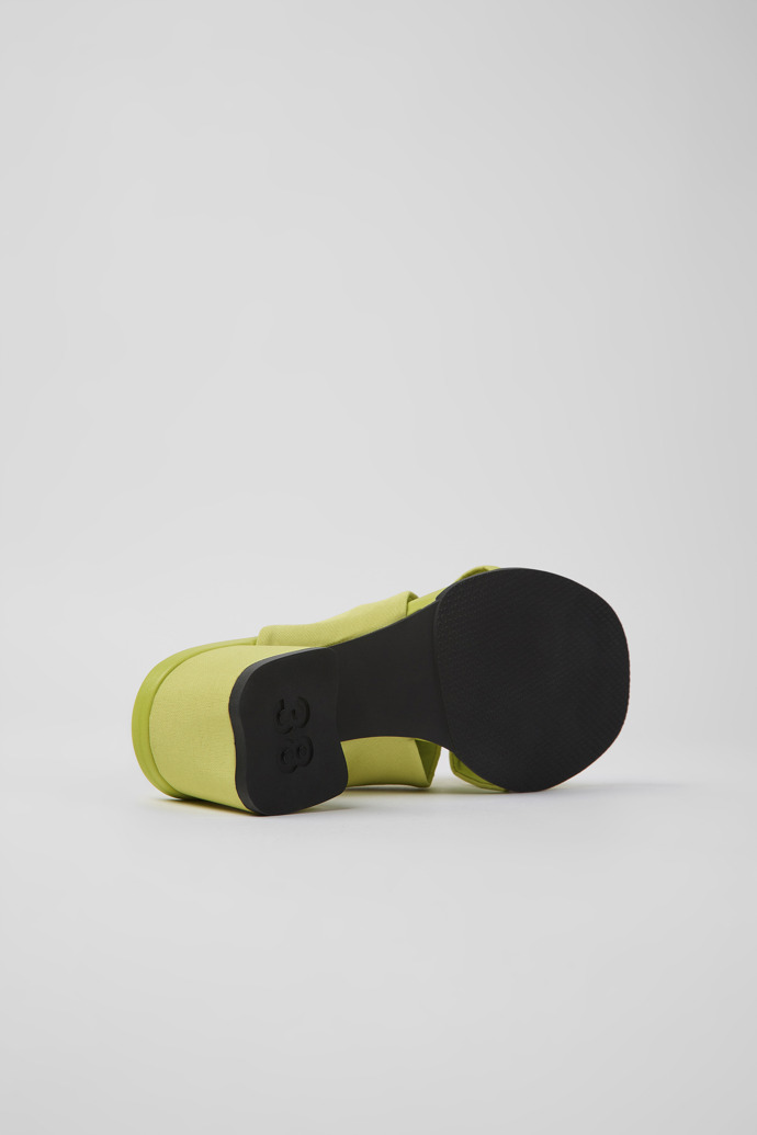 Camper Katie - Sandalias verdes de tela para mujer