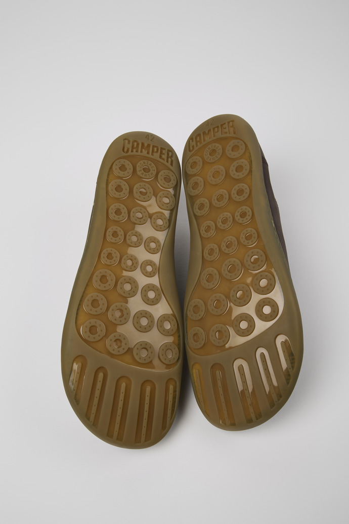 Camper Peu - Zapato marrón para hombre fabricado en nobuk y piel.
