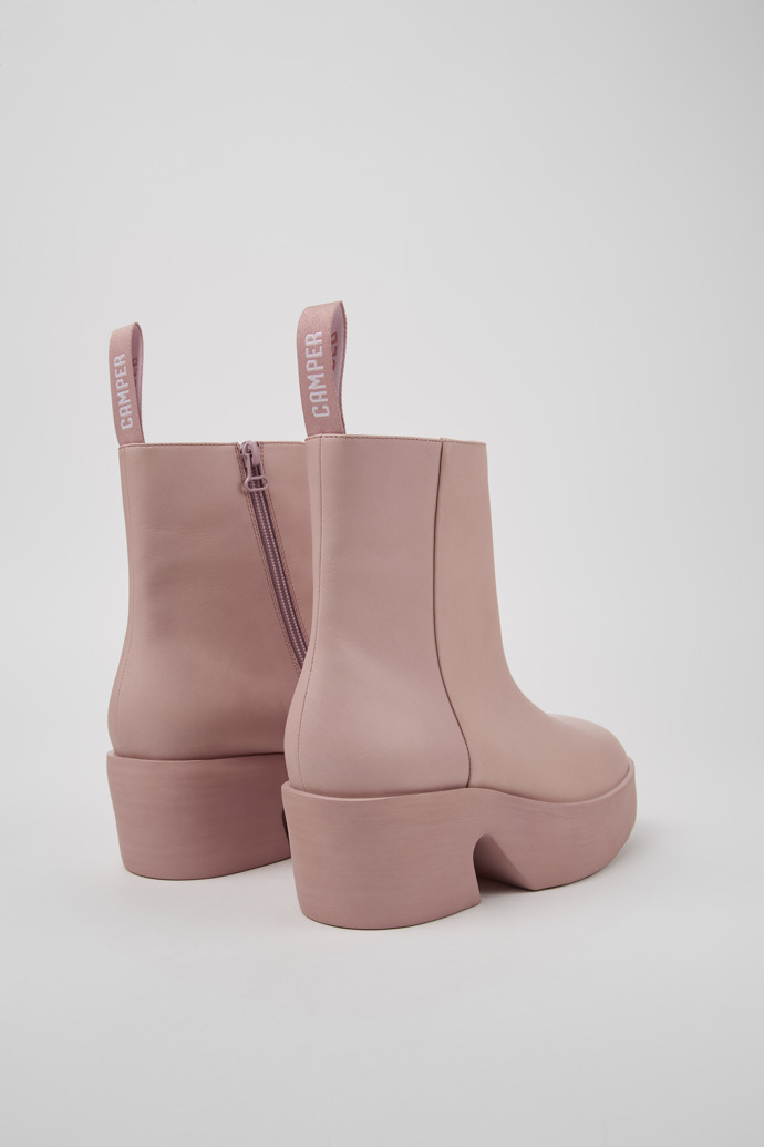 Camper Billie - Botas rosas de piel para mujer
