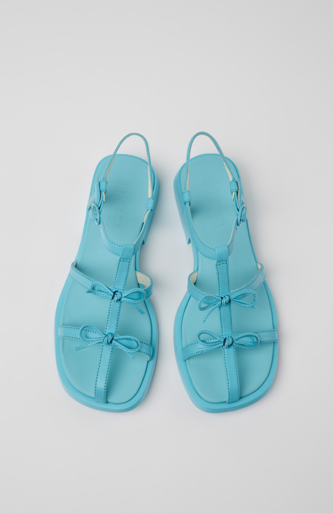 Camper Dana - Sandalias azules de piel para mujer.