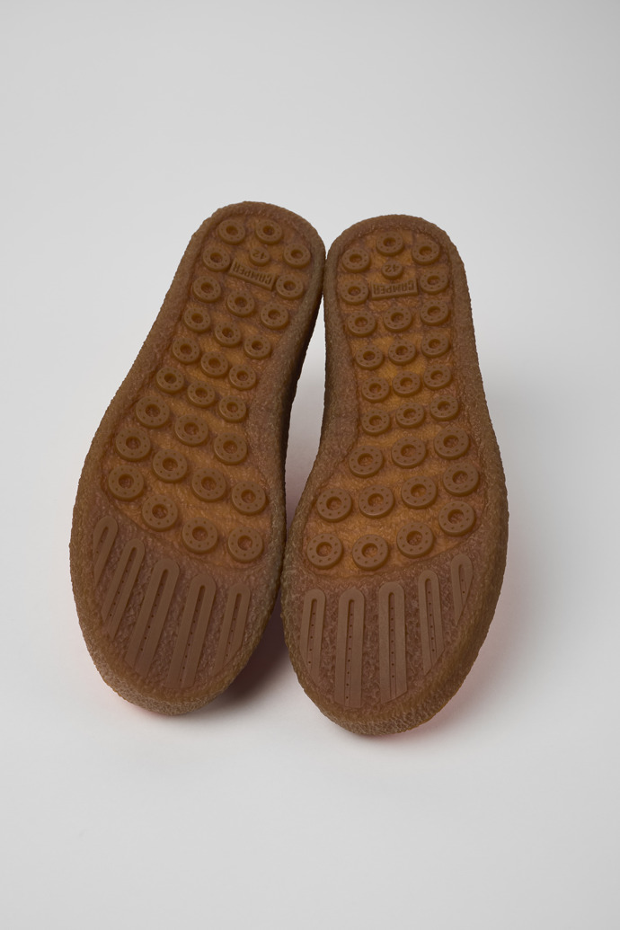 Camper Peu Terreno - Zapato de piel naranja para hombre.