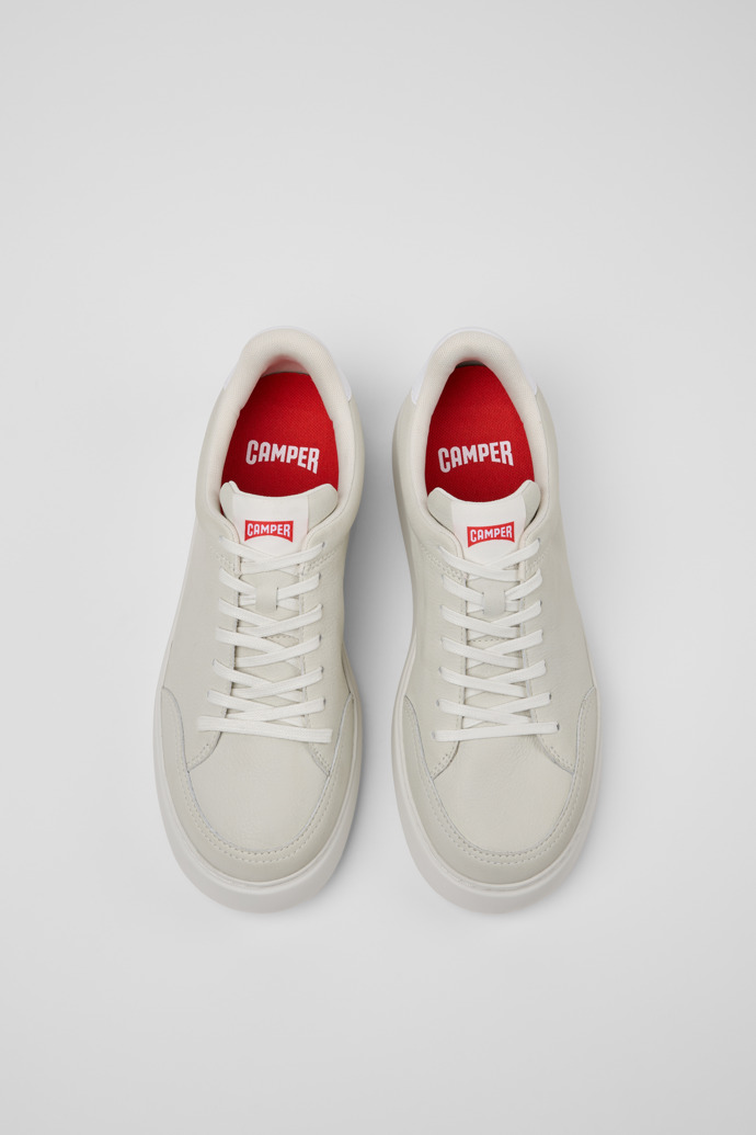 Camper Runner K21 - Zapatilla de piel blanca para hombre.