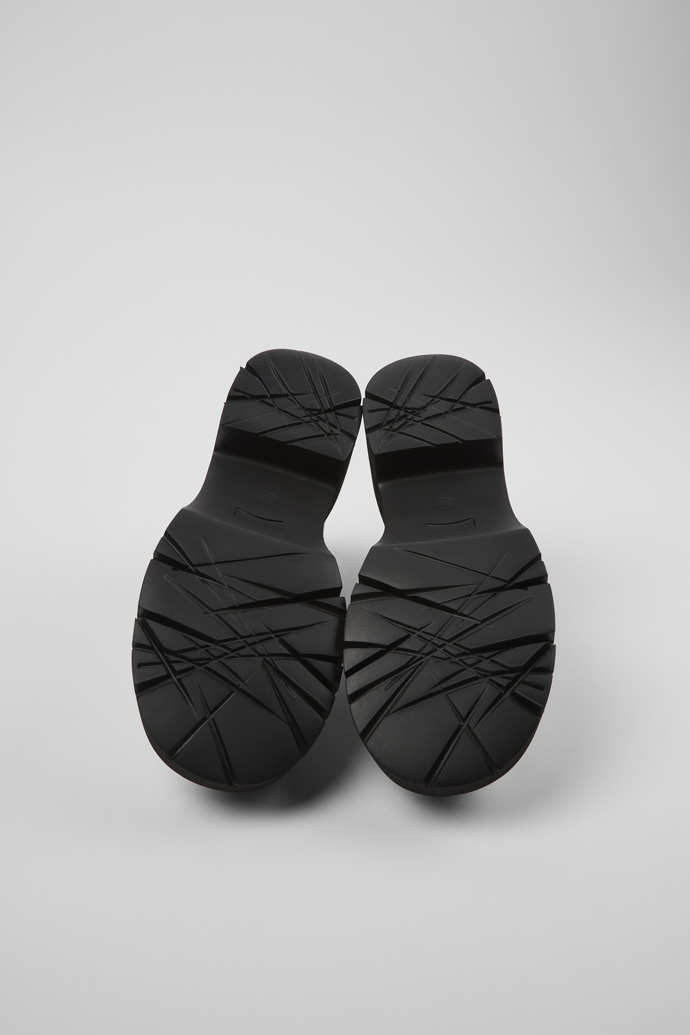 Camper Milah - Mocasín de piel gris para mujer