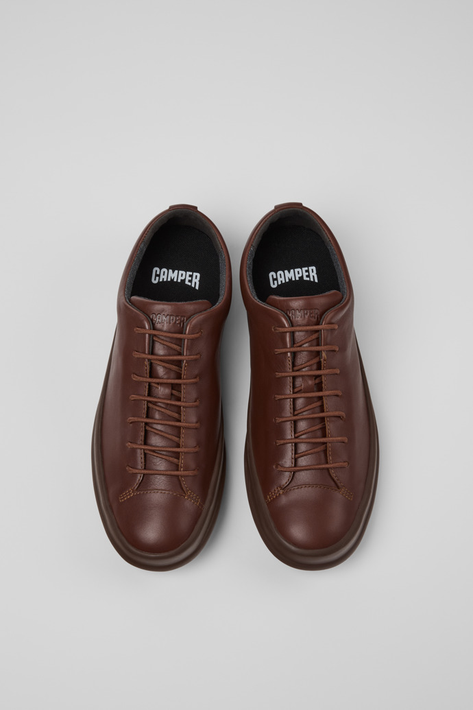 Camper Chasis Sport - Zapato de piel marrón para hombre.