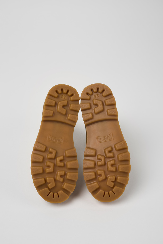 Camper Brutus - Botines marrones de piel para niño