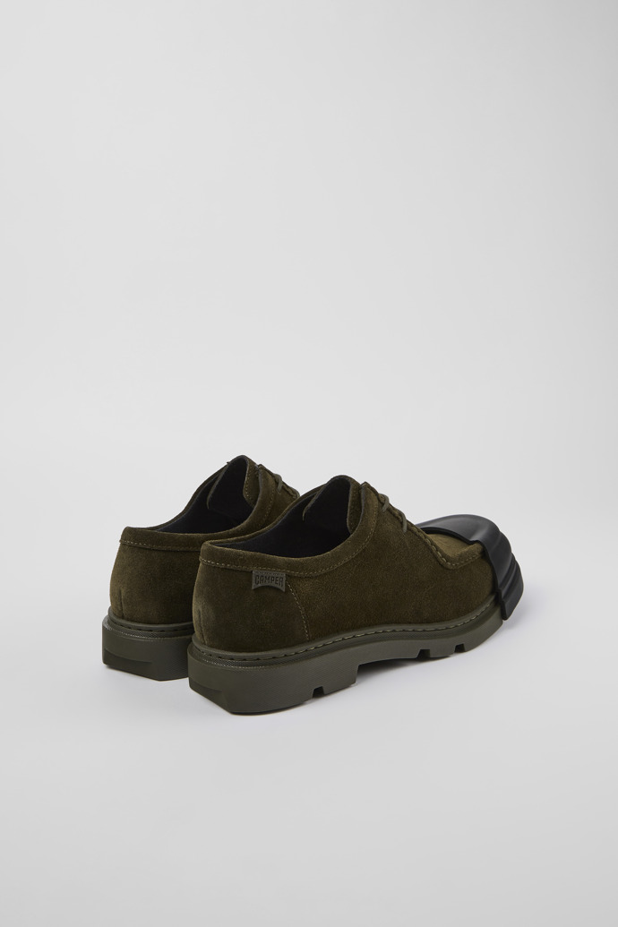 Camper Junction - Zapato Wallabee de nobuk verde para hombre.
