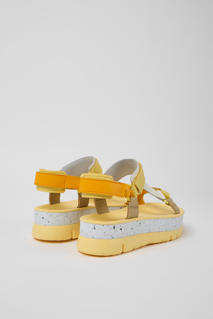 Camper Oruga Up - Sandalias de piel coloridas para mujer