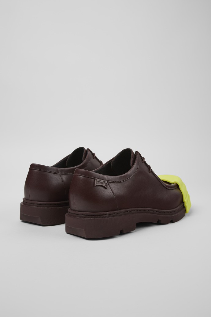 Camper Junction - Zapatos de piel burdeos para hombre