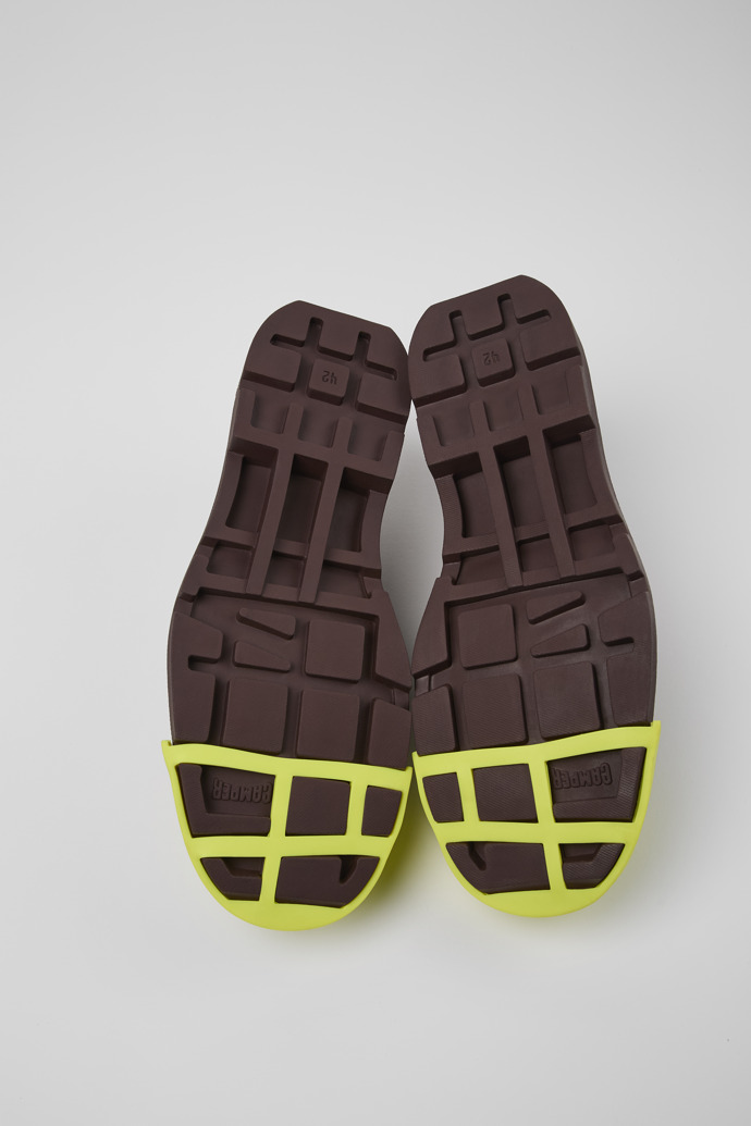 Camper Junction - Zapatos de piel burdeos para hombre