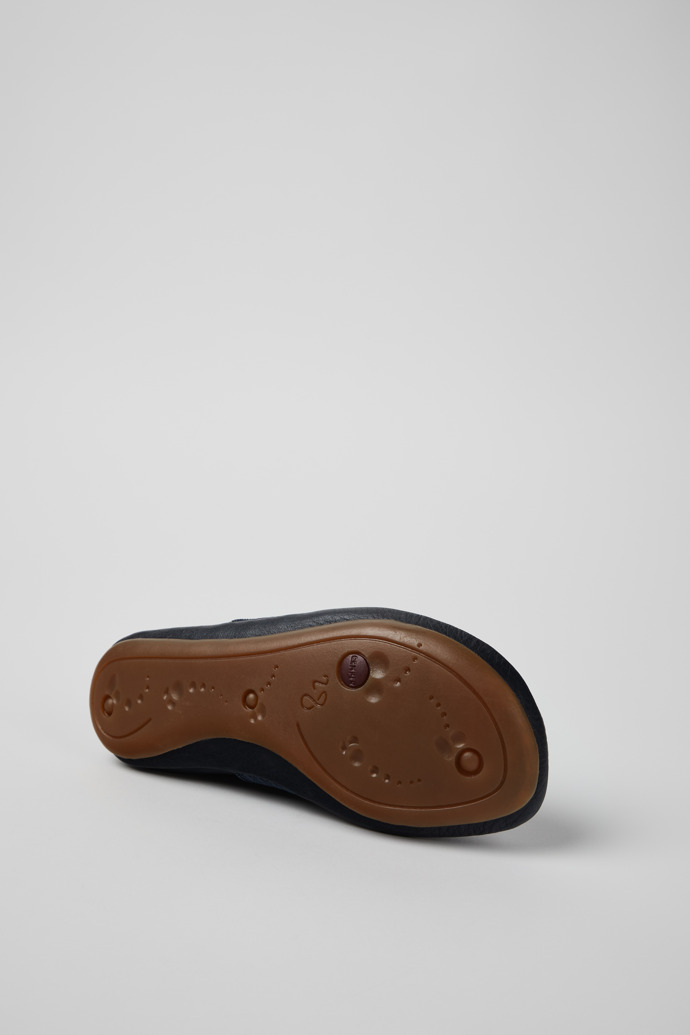 Camper Right - Bailarinas azules de piel para niños.